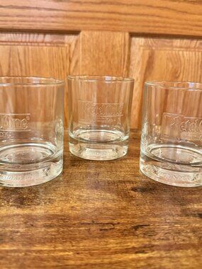 Ketel One Vodka Etched Rocks Glass 10oz Barware Embossed Bottom
